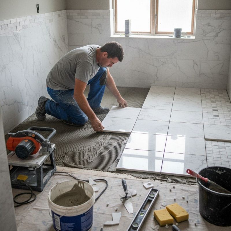 Marble Tile Floor Installation in Alpharetta, GA