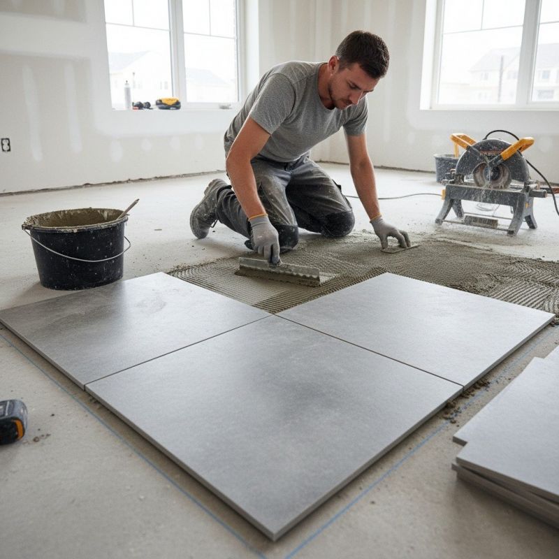 Slate Tile Floor Installation in Longmont, CO